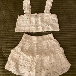 Aerie Ruffle Skirt and Crop top, Size Small